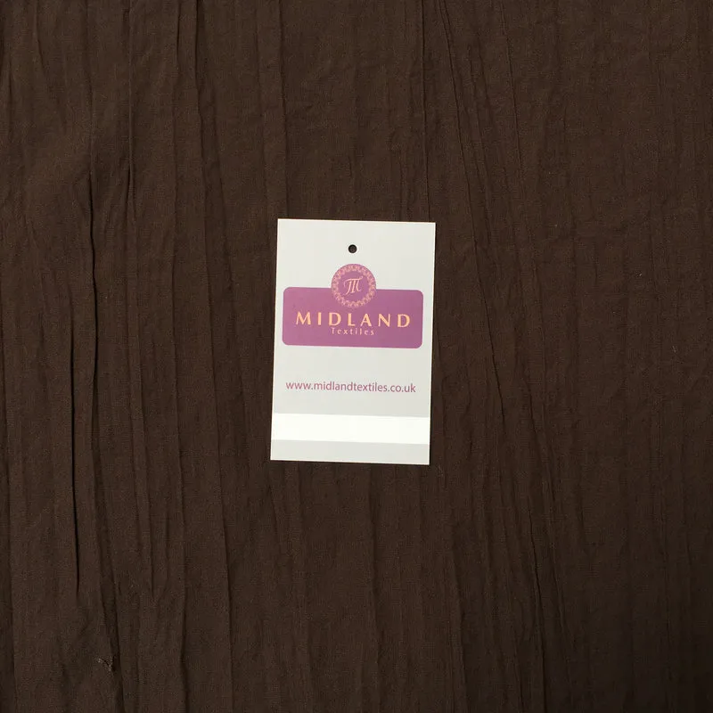 Creased Crushed Cotton Dress Fabric 50" Wide MK919 Mtex
