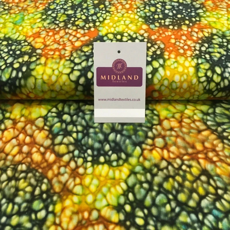 Bali Batik Leaf Dew Drops 100% Cotton Patchwork fabric 44" Wide MK907