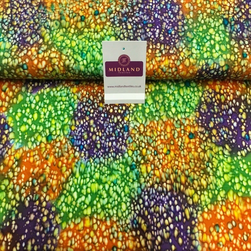 Bali Batik Leaf Dew Drops 100% Cotton Patchwork fabric 44" Wide MK907