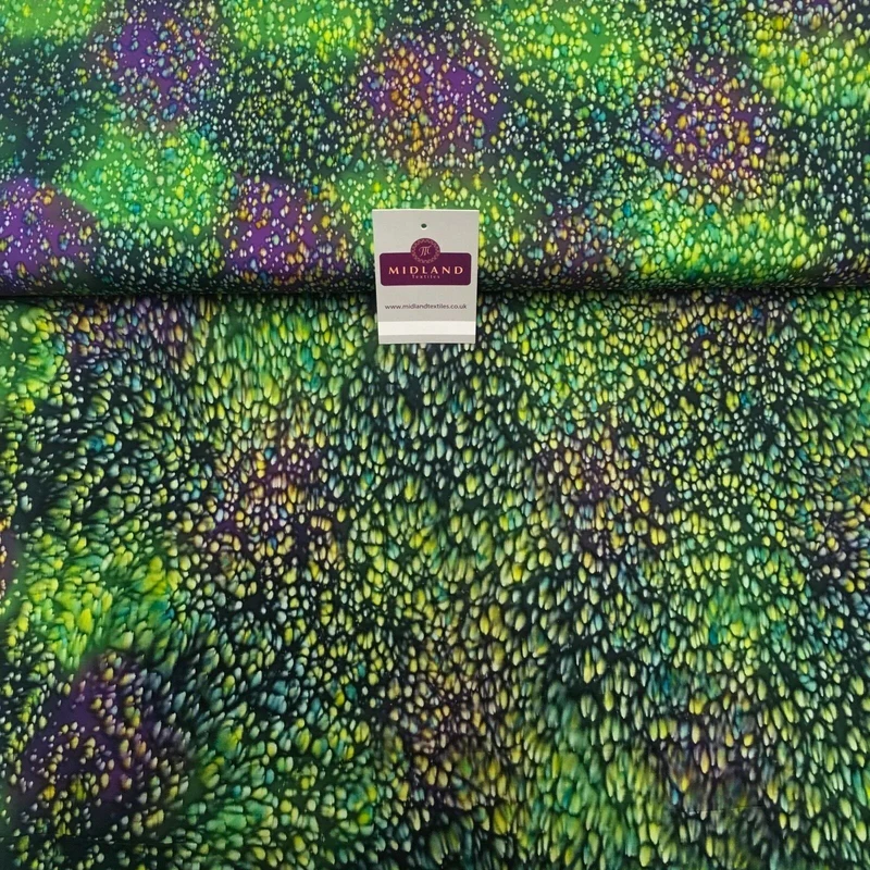 Bali Batik Leaf Dew Drops 100% Cotton Patchwork fabric 44" Wide MK907