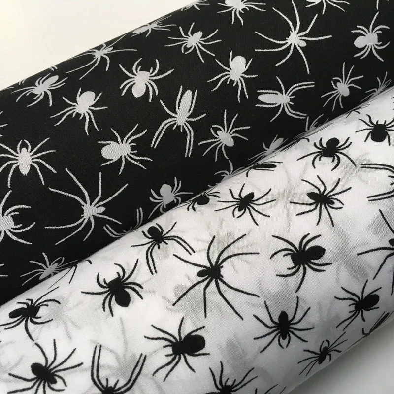 Halloween Spooky Spider Print Polycotton Fabric, 45in Wide - MD941