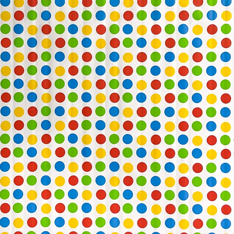 Wachstuch Tischdecke K150026 bunte Punkte auf weiss Kindergeburtstag eckig rund oval Meterware