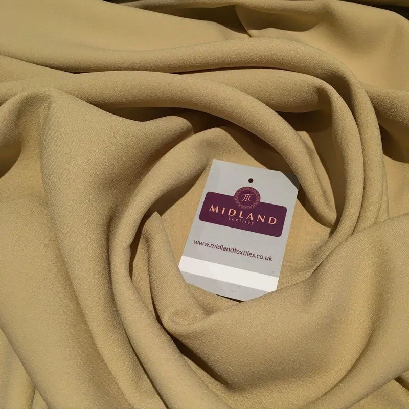 Plain Coarse woven Moss Crepe Georgette Fabric 44" MJ795 Mtex