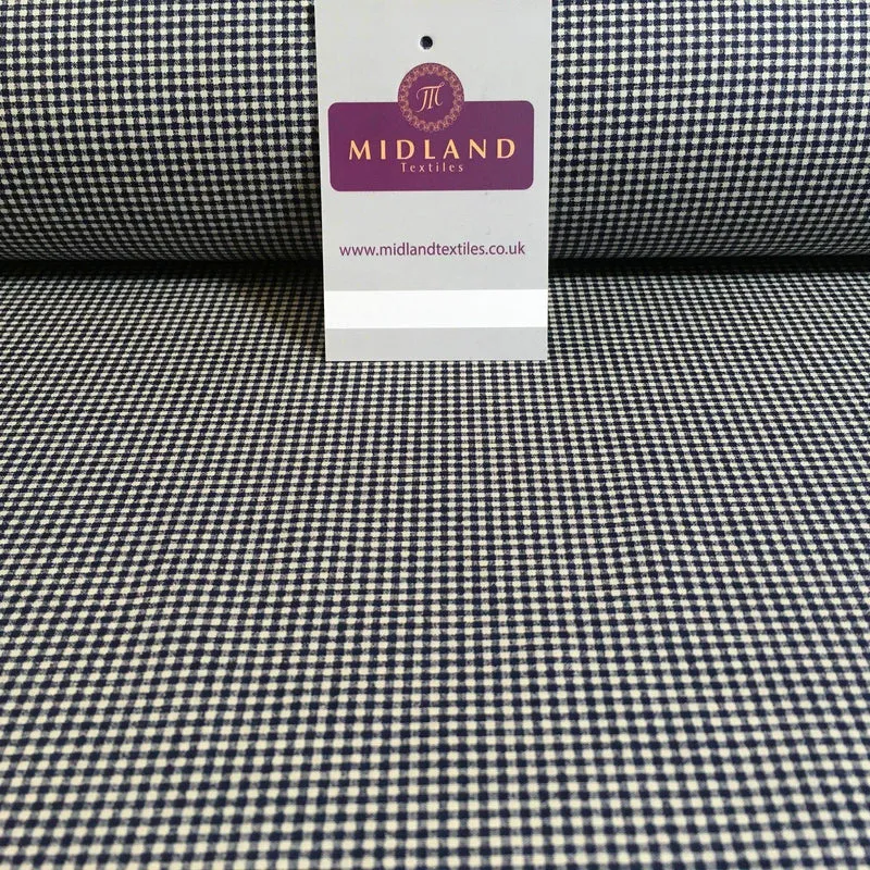 Micro check Printed Cotton Poplin Gingham dress fabric 45" M759 Mtex