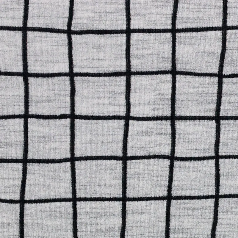 Jersey - Karos meliert - 10 cm