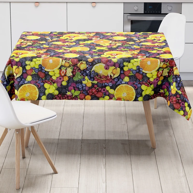 Wachstuchrolle Meterware Rollenware C320 Obst Früchte Beeren Orangen