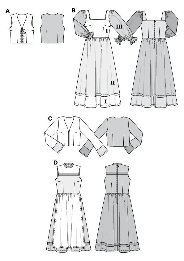 2457 Kleid Jacke Weste