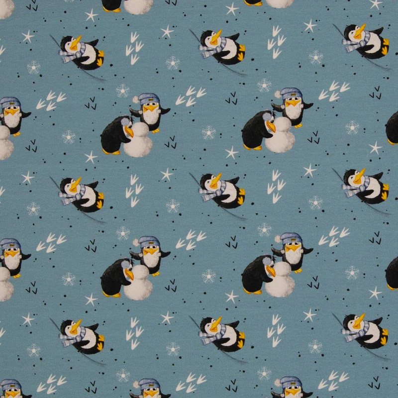 French Terry - Funtarktis Pinguine - 10 cm