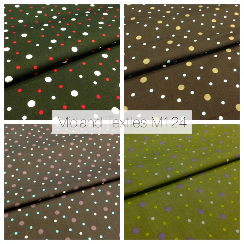 Multi Coloured Polka Dot 100% Cotton Poplin Fabric 58" M124