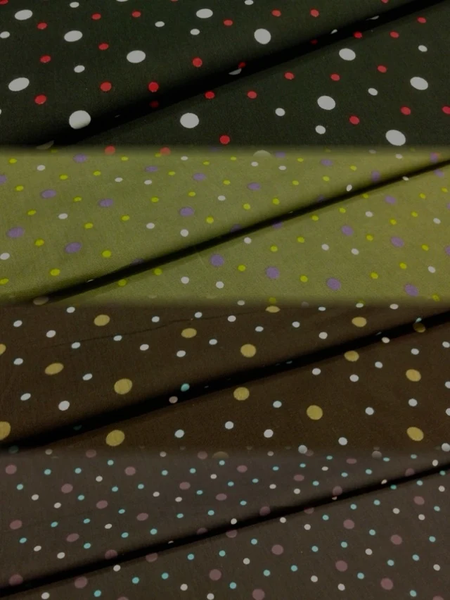Multi Coloured Polka Dot 100% Cotton Poplin Fabric 58" M124