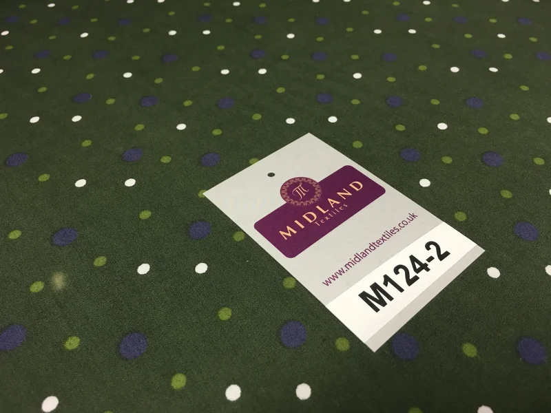 Multi Coloured Polka Dot 100% Cotton Poplin Fabric 58" M124