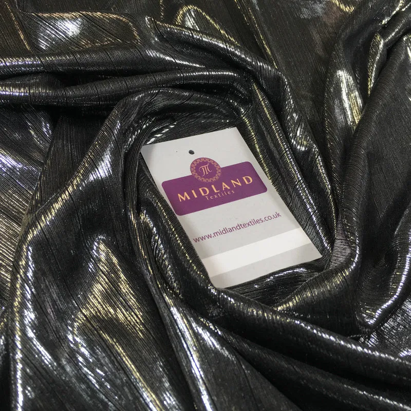 Shiny Metallic Lame 1 way stretch Dress Fabric 40" wide M699 Mtex