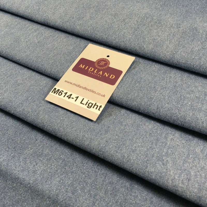 8oz Washed Denim Light-Medium-Dark Blue Fabric 100% Cotton 58" Wide M614 Mtex