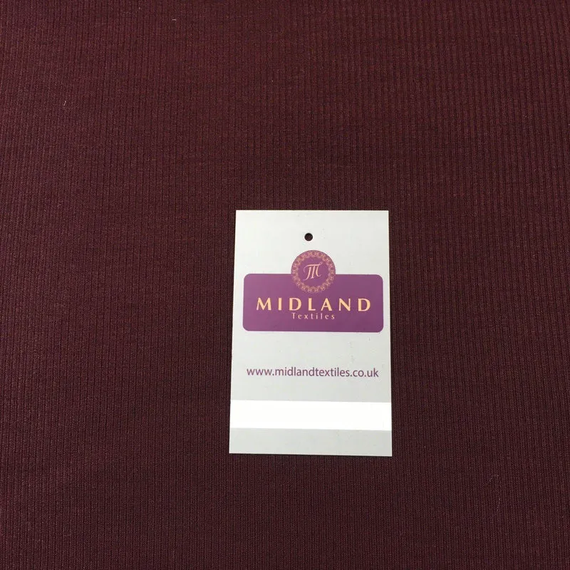 Maroon ribbed lightweight jersey dress fabric 58" M720-47 Mtex