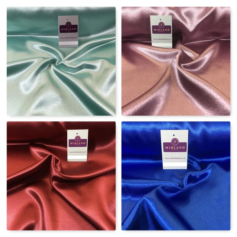 Luxury Silky Crepe Back Satin- Dress Wedding Prom Bridal 45" M686 Mtex