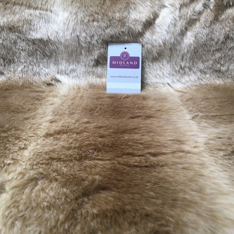 Luxury Animal & Plain Faux Fur 25mm soft Pile ideal for throws 58" Wide MT933