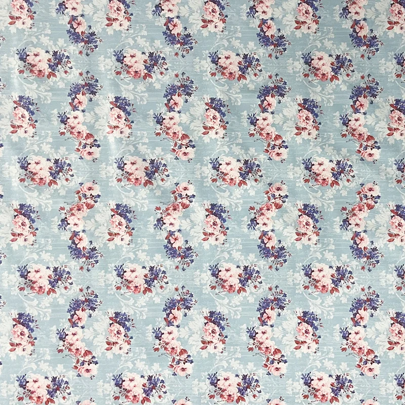Wachstuch Tischdecke 01539-06 Rosen Blüten auf hellblau Küche eckig rund oval