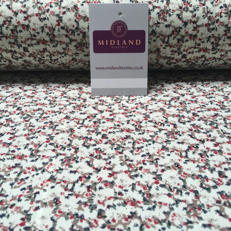 Small Floral Printed 100% Cotton Fabric 58" Wide Mtex MA914