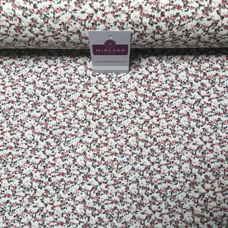 Small Floral Printed 100% Cotton Fabric 58" Wide Mtex MA914