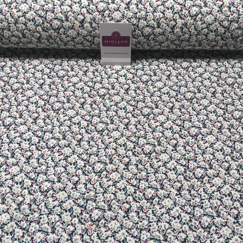 Small Floral Printed 100% Cotton Fabric 58" Wide Mtex MA914