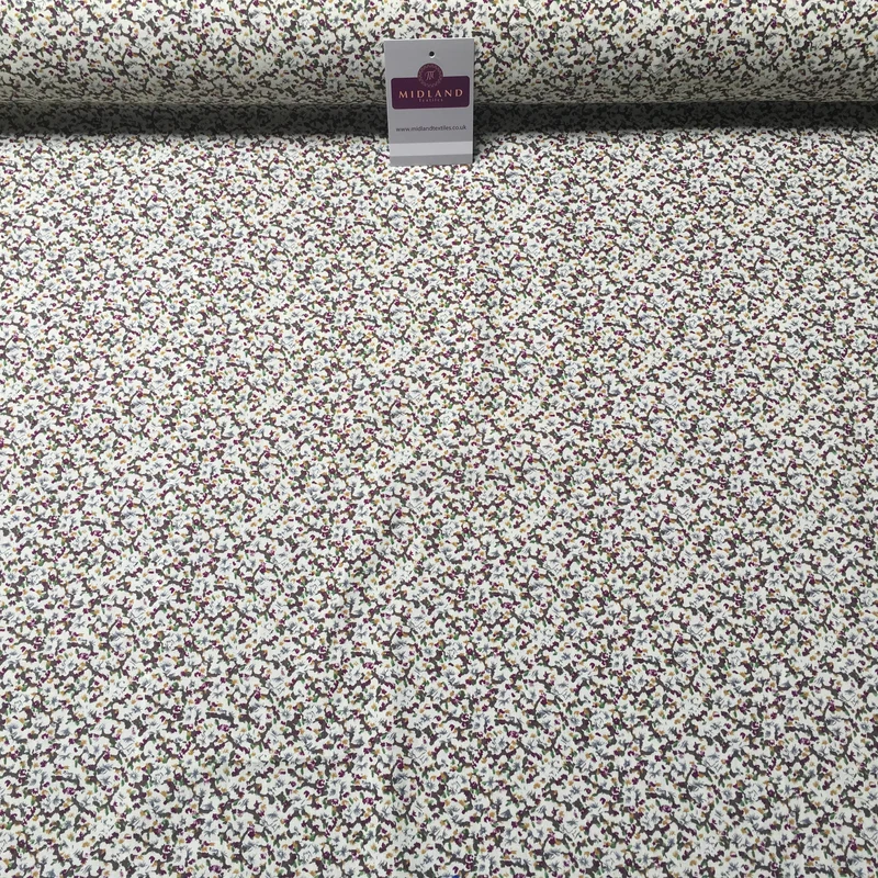 Small Floral Printed 100% Cotton Fabric 58" Wide Mtex MA914