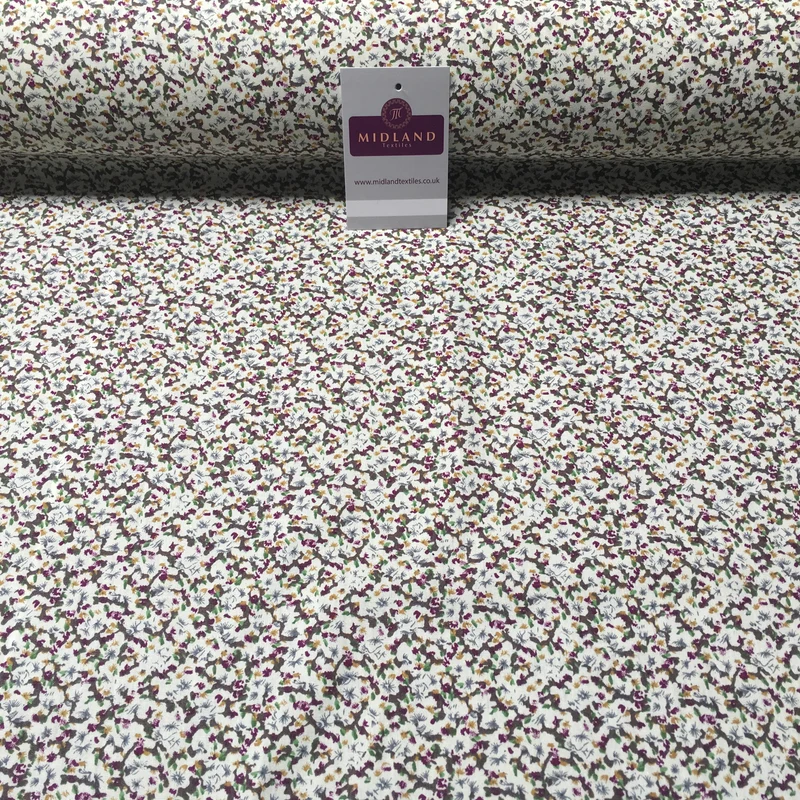 Small Floral Printed 100% Cotton Fabric 58" Wide Mtex MA914