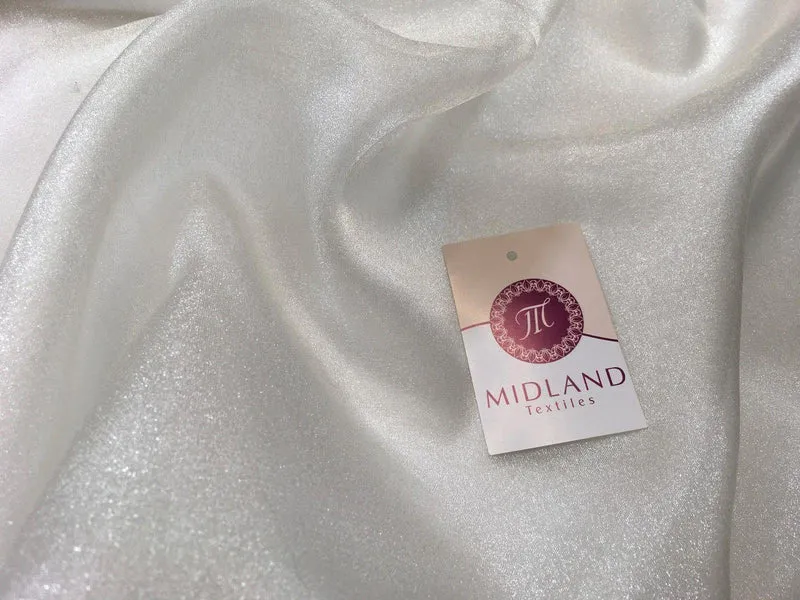 CRYSTAL ORGANZA WEDDING BRIDAL DANCE VEIL DRESS FABRIC MATERIAL 45" WIDE M111