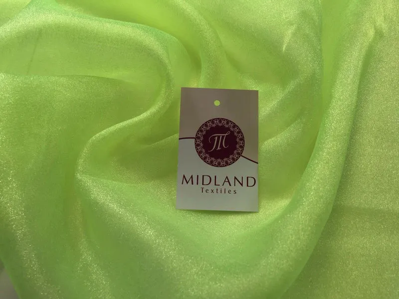 CRYSTAL ORGANZA WEDDING BRIDAL DANCE VEIL DRESS FABRIC MATERIAL 45" WIDE M111