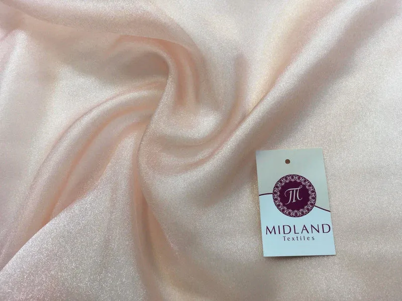 CRYSTAL ORGANZA WEDDING BRIDAL DANCE VEIL DRESS FABRIC MATERIAL 45" WIDE M111