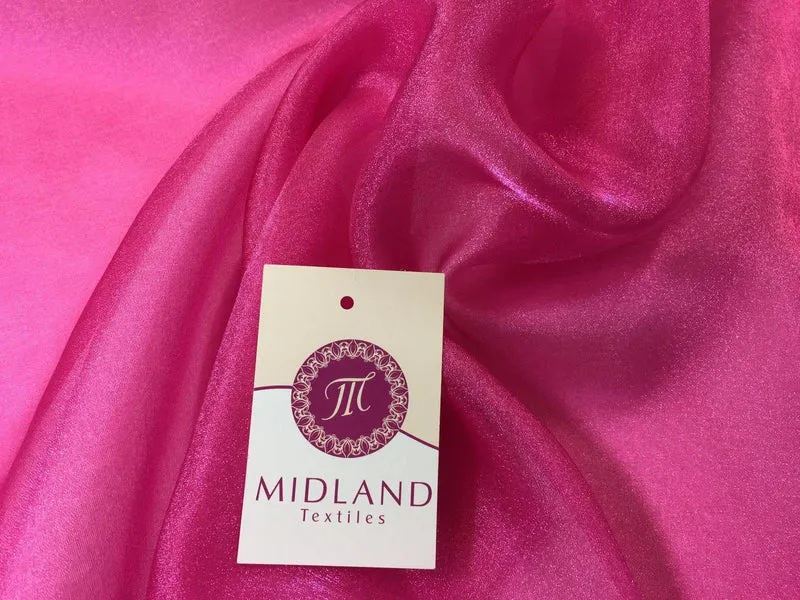 CRYSTAL ORGANZA WEDDING BRIDAL DANCE VEIL DRESS FABRIC MATERIAL 45" WIDE M111