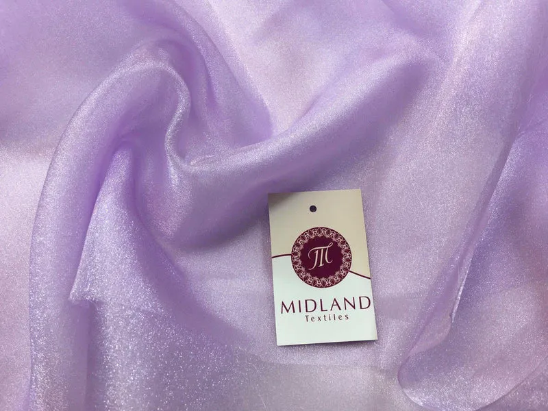 CRYSTAL ORGANZA WEDDING BRIDAL DANCE VEIL DRESS FABRIC MATERIAL 45" WIDE M111