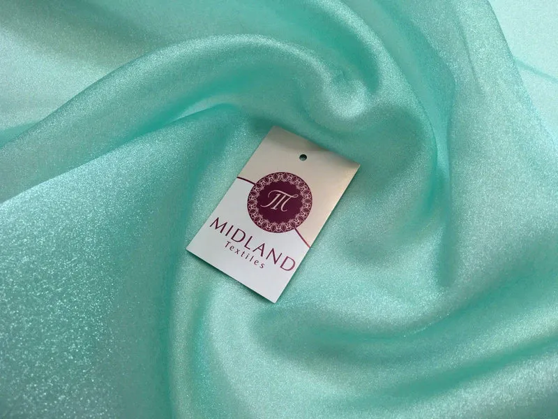 CRYSTAL ORGANZA WEDDING BRIDAL DANCE VEIL DRESS FABRIC MATERIAL 45" WIDE M111