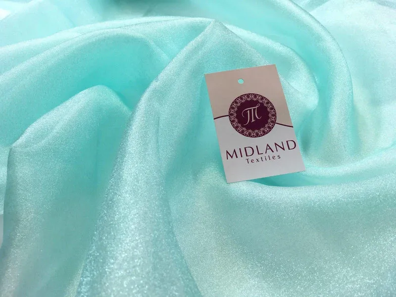 CRYSTAL ORGANZA WEDDING BRIDAL DANCE VEIL DRESS FABRIC MATERIAL 45" WIDE M111