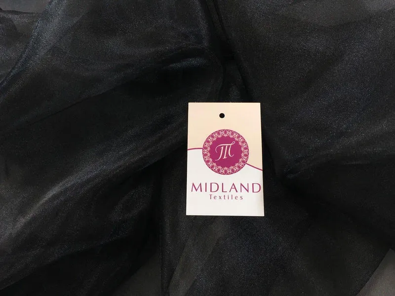 CRYSTAL ORGANZA WEDDING BRIDAL DANCE VEIL DRESS FABRIC MATERIAL 45" WIDE M111