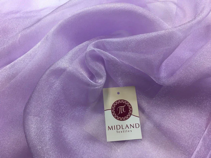 CRYSTAL ORGANZA WEDDING BRIDAL DANCE VEIL DRESS FABRIC MATERIAL 45" WIDE M111