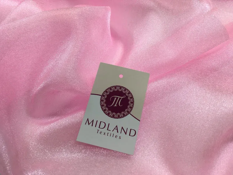 CRYSTAL ORGANZA WEDDING BRIDAL DANCE VEIL DRESS FABRIC MATERIAL 45" WIDE M111