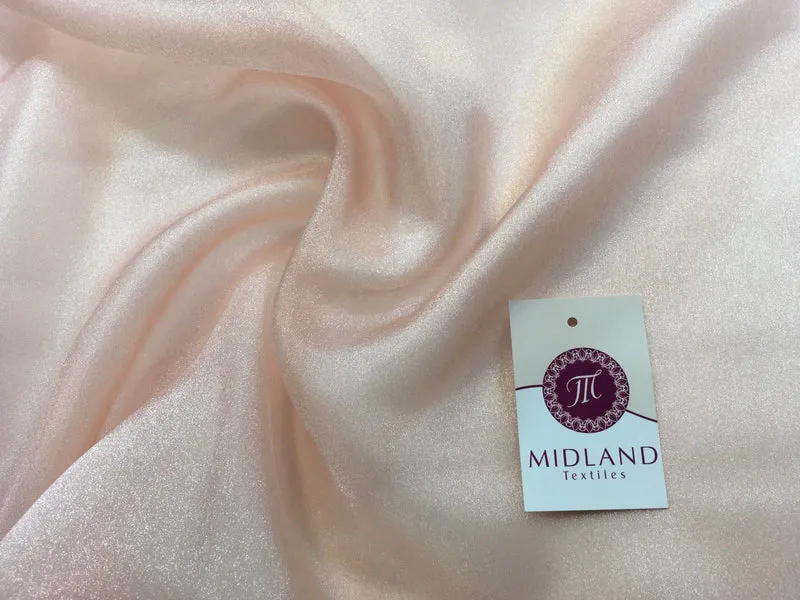 CRYSTAL ORGANZA WEDDING BRIDAL DANCE VEIL DRESS FABRIC MATERIAL 45" WIDE M111