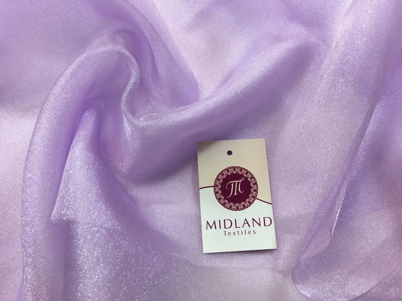CRYSTAL ORGANZA WEDDING BRIDAL DANCE VEIL DRESS FABRIC MATERIAL 45" WIDE M111