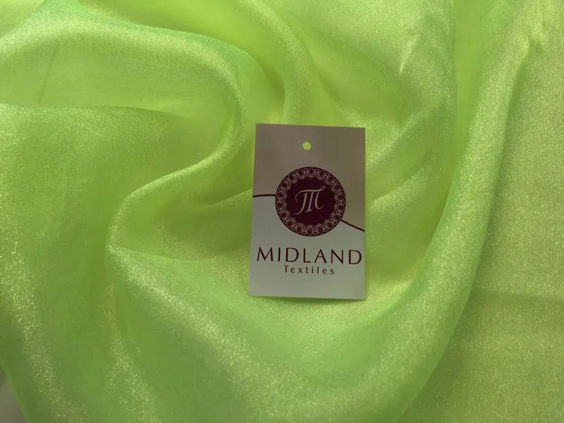 CRYSTAL ORGANZA WEDDING BRIDAL DANCE VEIL DRESS FABRIC MATERIAL 45" WIDE M111