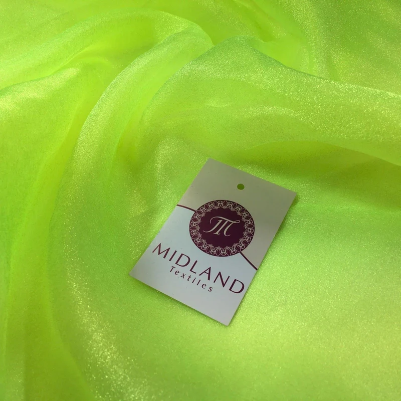 CRYSTAL ORGANZA WEDDING BRIDAL DANCE VEIL DRESS FABRIC MATERIAL 45" WIDE M111