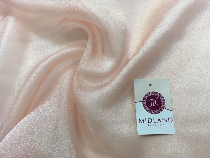 CRYSTAL ORGANZA WEDDING BRIDAL DANCE VEIL DRESS FABRIC MATERIAL 45" WIDE M111
