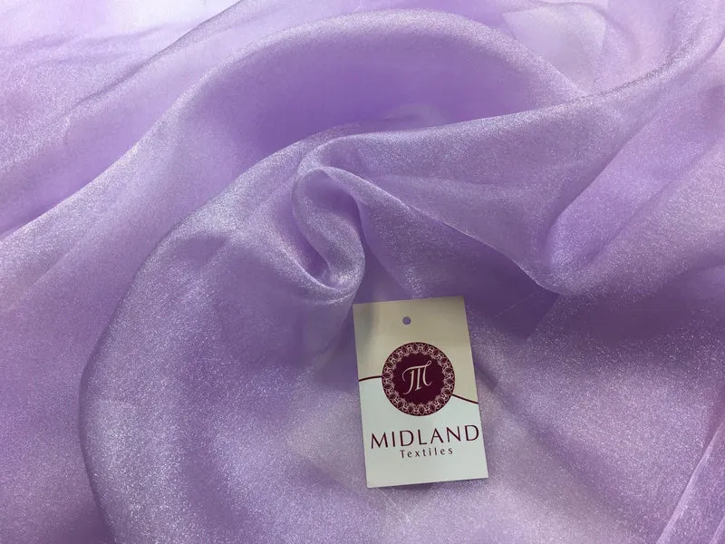 CRYSTAL ORGANZA WEDDING BRIDAL DANCE VEIL DRESS FABRIC MATERIAL 45" WIDE M111