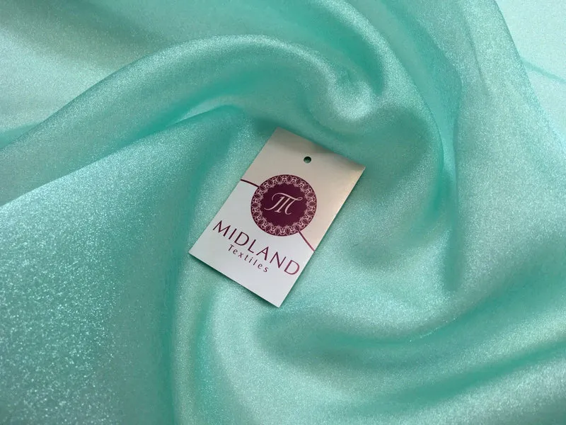 CRYSTAL ORGANZA WEDDING BRIDAL DANCE VEIL DRESS FABRIC MATERIAL 45" WIDE M111