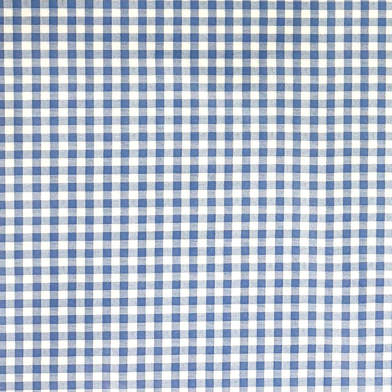 Wachstuch Tischdecke 01112-01 kariert vichy karo hellblau eckig rund oval