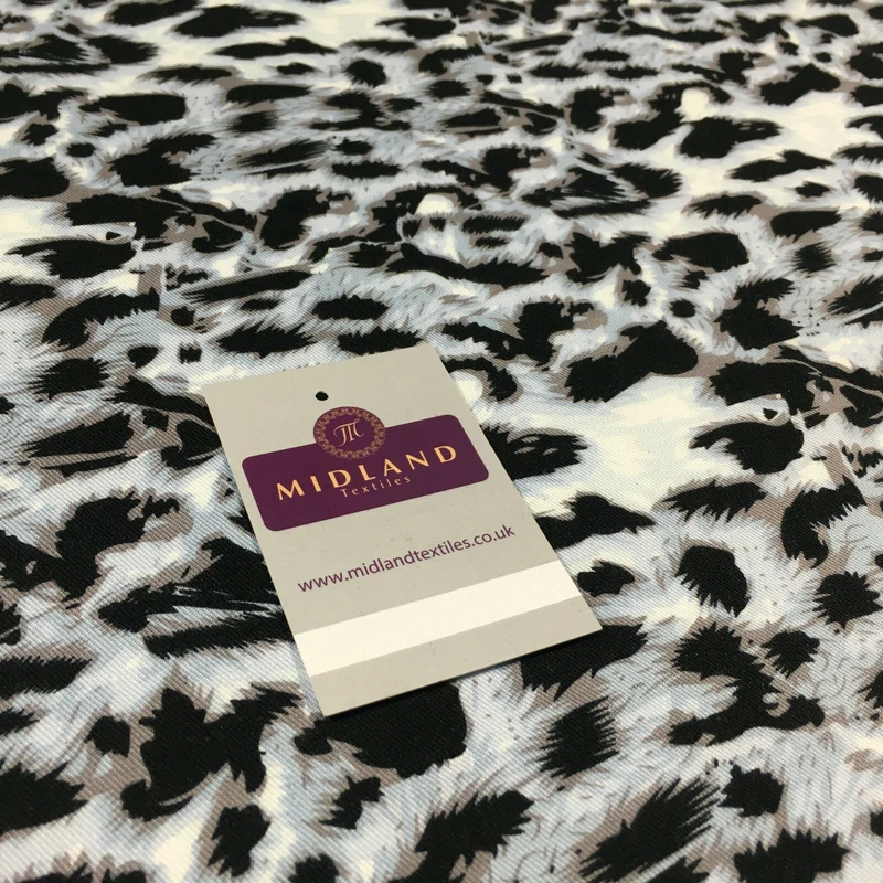 Animal theme Printed twill viscose dress and scarf fabric 58" wide M713