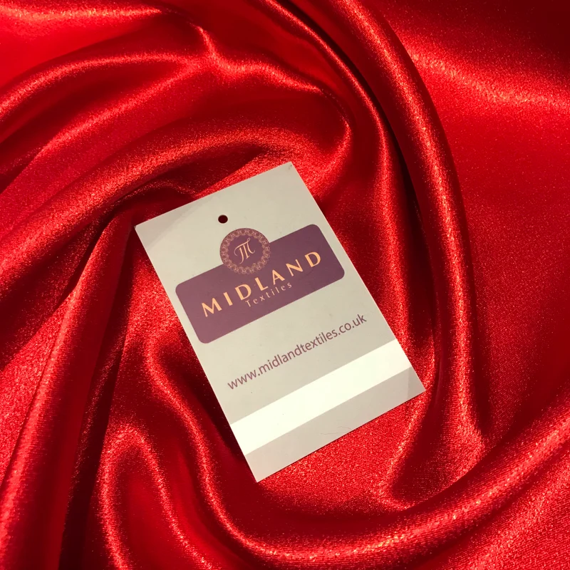 Satin Backed Crepe Bridal & Evening Dress Fabric Medium Weight 44" M688 Mtex