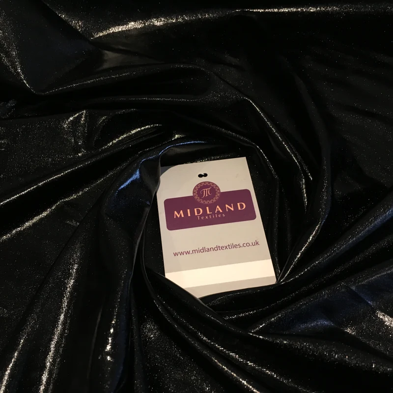 Metallic Shiny Stretchy foil Polyester Nylon Spandex Mix 58" Wide M100 Mtex