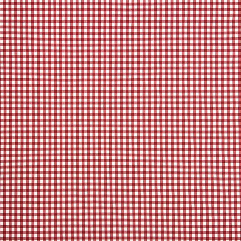 Jacquard Tischdecke aus beschichteter Baumwolle mit Fleckenschutz MENORCA-C401 kariert rot eckig rund oval