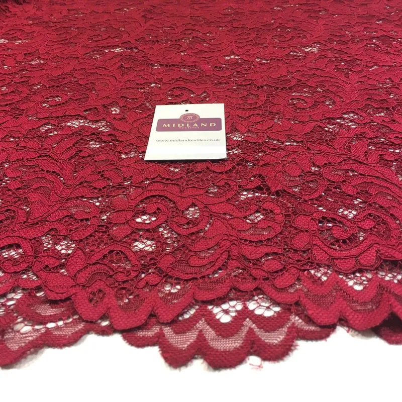 Elegant Soft Corded Raschel Lace - 58" Bridal & Lingerie Fabric M770