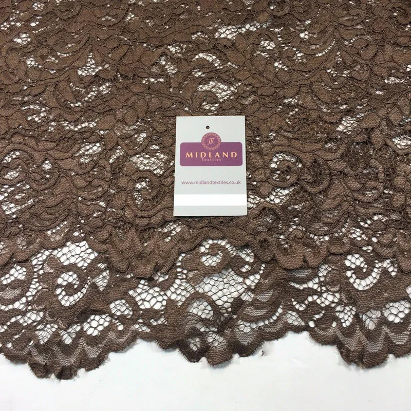 Elegant Soft Corded Raschel Lace - 58" Bridal & Lingerie Fabric M770